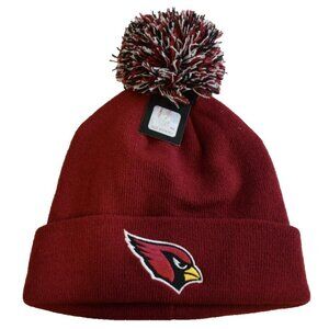 Arizona Cardinals NFL Team Apparel Knit Hat Beanie Pom Red